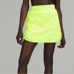 Lululemon Hotty Hot High-Rise Skirt *Long Highlight Yellow Size 4